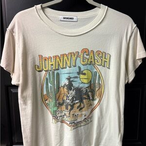 Daydreamer Cream Johnny Cash Ghost Riders Graphic Tee